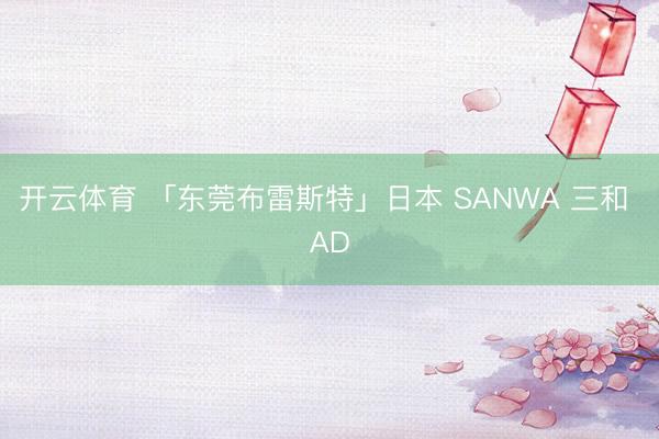 开云体育 「东莞布雷斯特」日本 SANWA 三和 AD