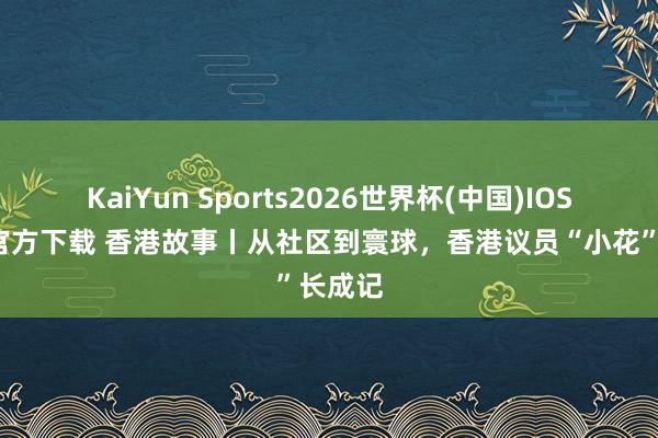 KaiYun Sports2026世界杯(中国)IOS/安卓官方下载 香港故事丨从社区到寰球,香港议员“小花”长成记