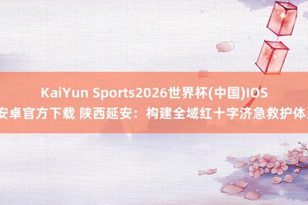 KaiYun Sports2026世界杯(中国)IOS/安卓官方下载 陕西延安:构建全域红十字济急救护体系