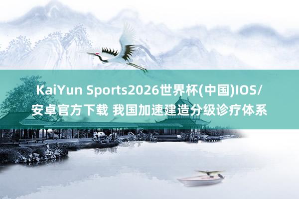 KaiYun Sports2026世界杯(中国)IOS/安卓官方下载 我国加速建造分级诊疗体系