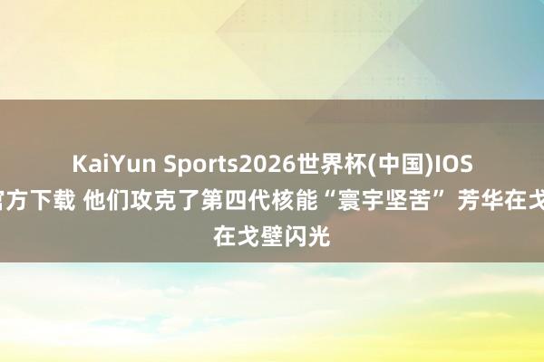KaiYun Sports2026世界杯(中国)IOS/安卓官方下载 他们攻克了第四代核能“寰宇坚苦” 芳华在戈壁闪光