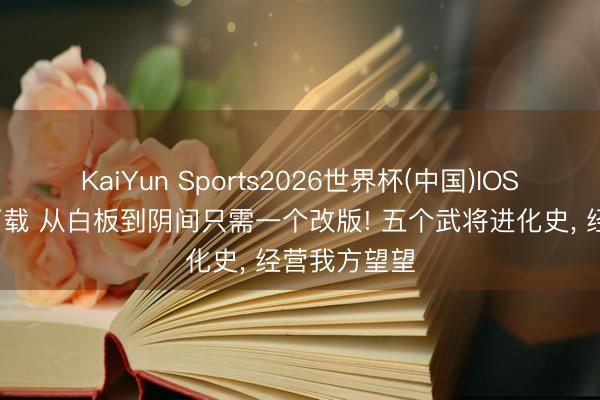 KaiYun Sports2026世界杯(中国)IOS/安卓官方下载 从白板到阴间只需一个改版! 五个武将进化史, 经营我方望望