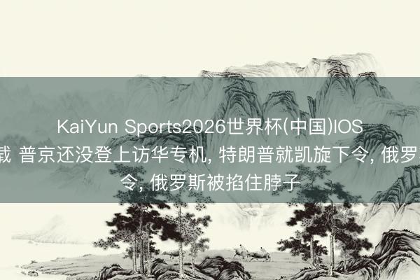 KaiYun Sports2026世界杯(中国)IOS/安卓官方下载 普京还没登上访华专机, 特朗普就凯旋下令, 俄罗斯被掐住脖子