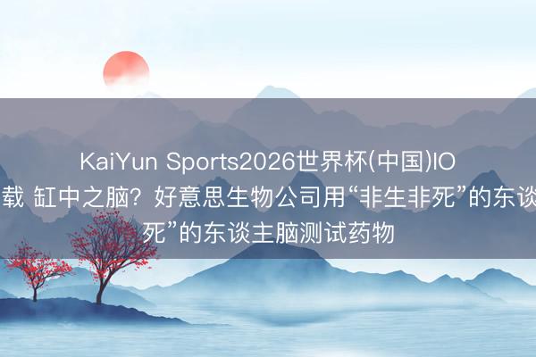 KaiYun Sports2026世界杯(中国)IOS/安卓官方下载 缸中之脑?好意思生物公司用“非生非死”的东谈主脑测试药物