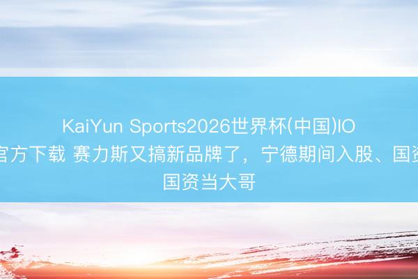 KaiYun Sports2026世界杯(中国)IOS/安卓官方下载 赛力斯又搞新品牌了,宁德期间入股、国资当大哥