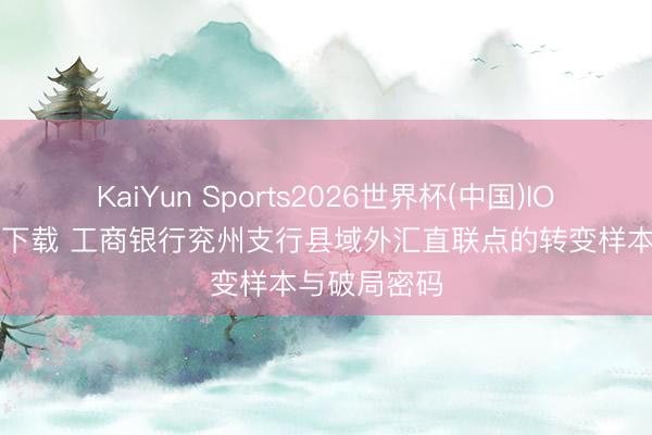 KaiYun Sports2026世界杯(中国)IOS/安卓官方下载 工商银行兖州支行县域外汇直联点的转变样本与破局密码